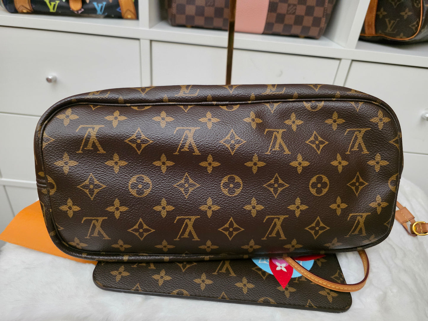 PRELOVED Louis Vuitton Monogram Neverfull MM patches LIMITED EDITION WITH Pouch AR3128 MS2288