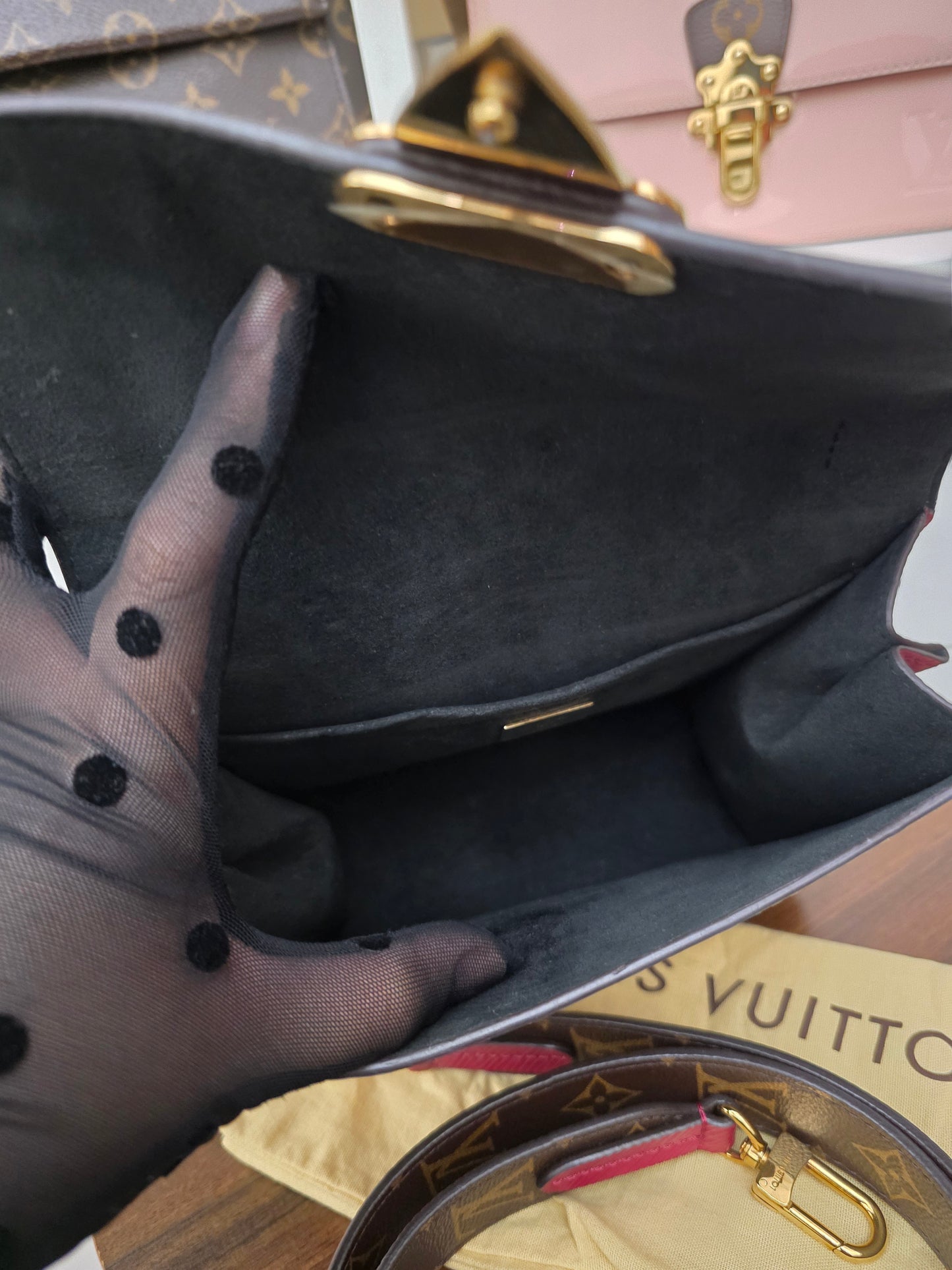 PRELOVED Louis Vuitton Vernis Springstreet metallic grey Fk5109