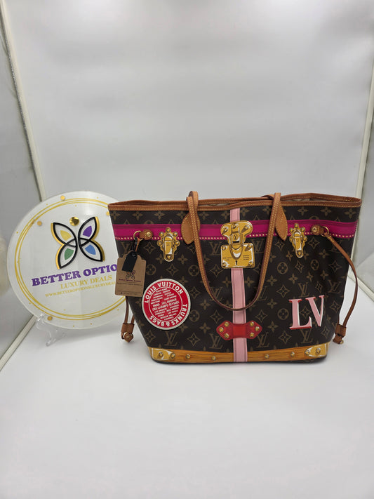 Preloved Louis Vuitton Monogram Neverfull MM SUMMER TRUNK LIMITED edition GI 1118