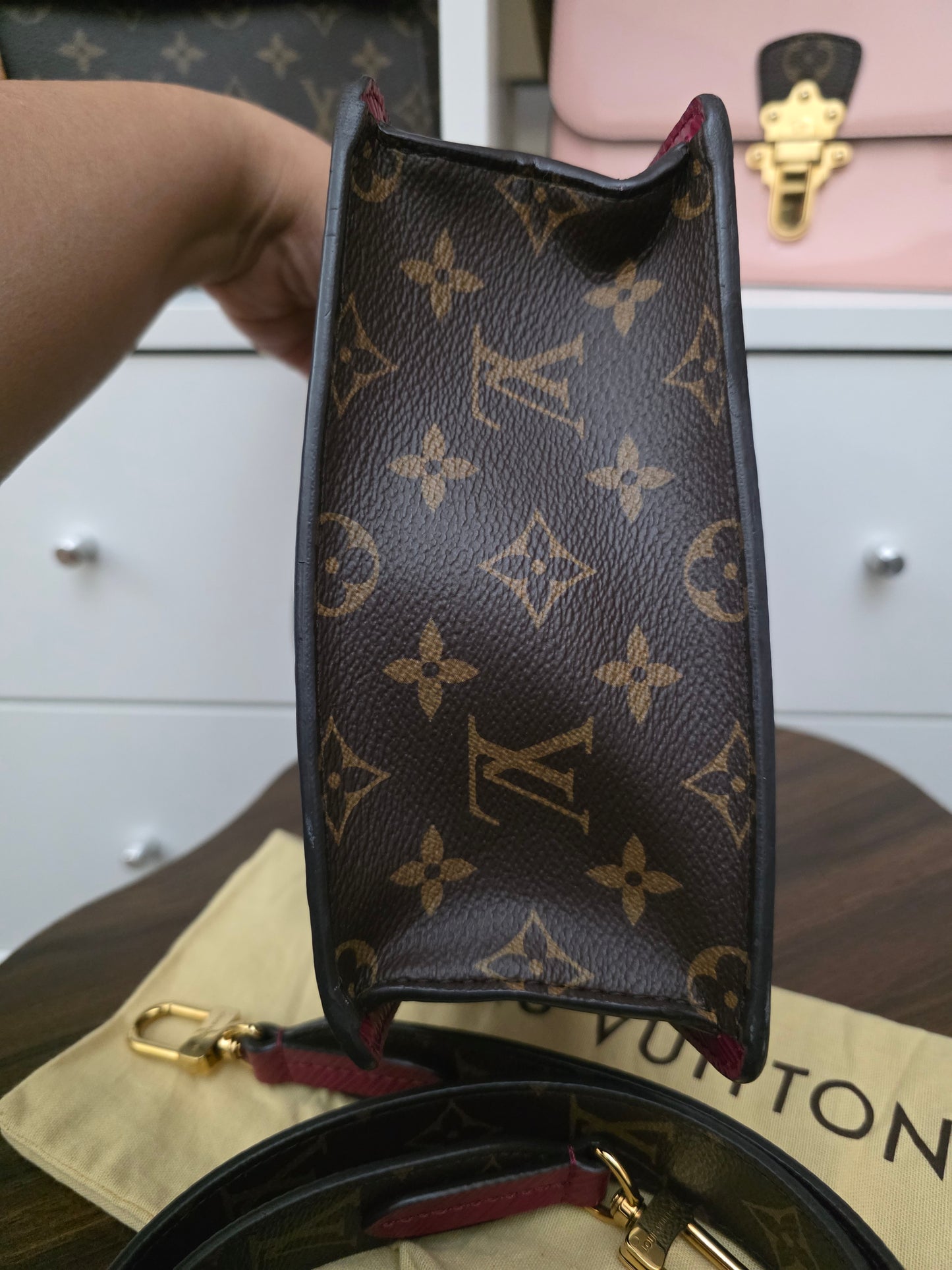PRELOVED Louis Vuitton Vernis Springstreet metallic grey Fk5109